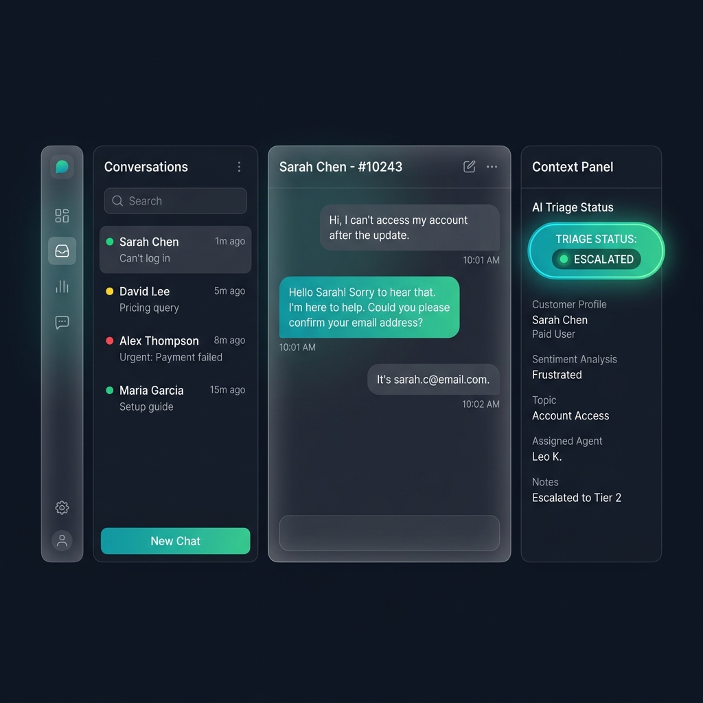 Dashboard OfficeZap — Triagem inteligente de conversas